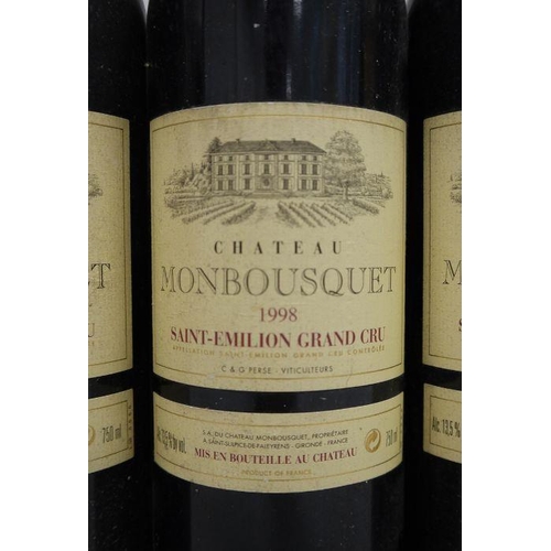 224 - Three bottles Chateau Monbousquat 1998 St. Emilion Grand Cru (3)