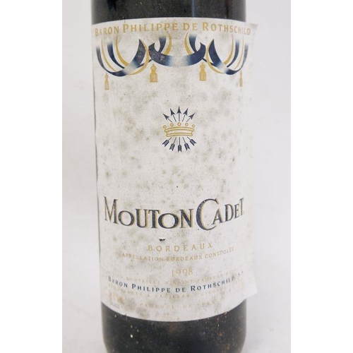 232 - One bottle Baron Philippe de Rothschild Mouton Cadet Bordeaux 1998