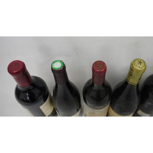 243 - Eight bottles comprising one bottle Chateau Maucoil, Chateau-Du-Pape Cuvee Speciale 2001, one bottle... 