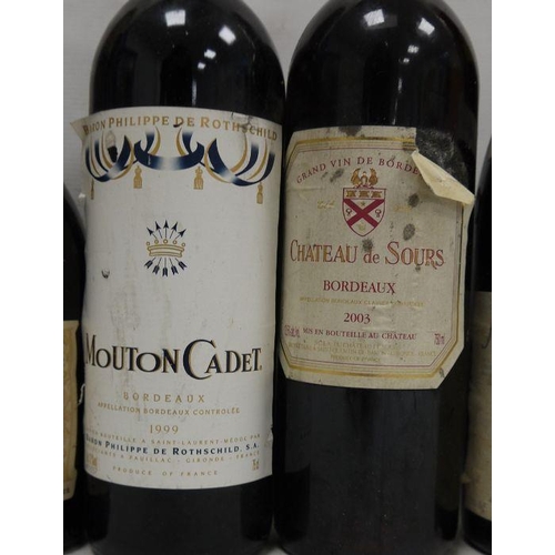 245 - One bottle Chateau de Sours, Bordeaux 2003, one bottle Nuits-Saint-Georges 1993, one bottle Gevrey-C... 