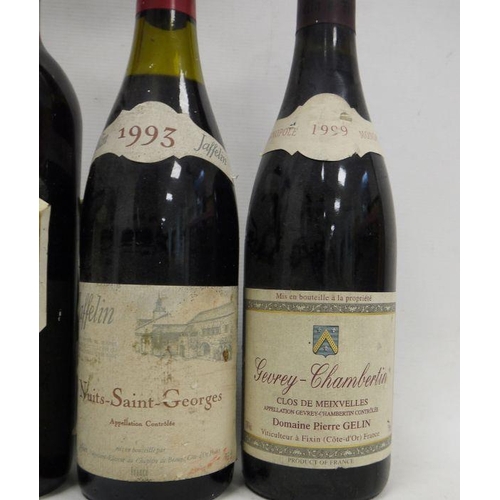 245 - One bottle Chateau de Sours, Bordeaux 2003, one bottle Nuits-Saint-Georges 1993, one bottle Gevrey-C... 