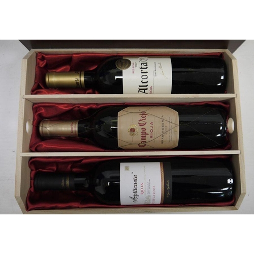 248 - One bottle Alcorta Reserva 2007, one bottle Campo Viejo Grand Reserva 2005, one bottle Azpilicueta R... 