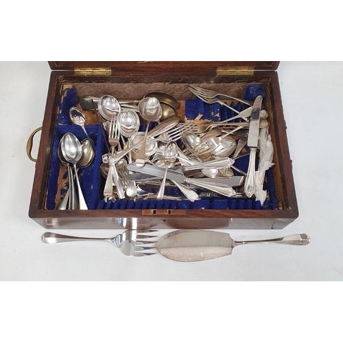 263 - Two-handled canteen of plated ware by Goldsmiths & Silversmiths Co Ltd, 47cm wide