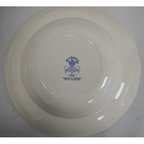 27 - Quantity of blue and white Masons 'Vista' pattern graduated jugs, Spode 'Italian' pattern mug, etc