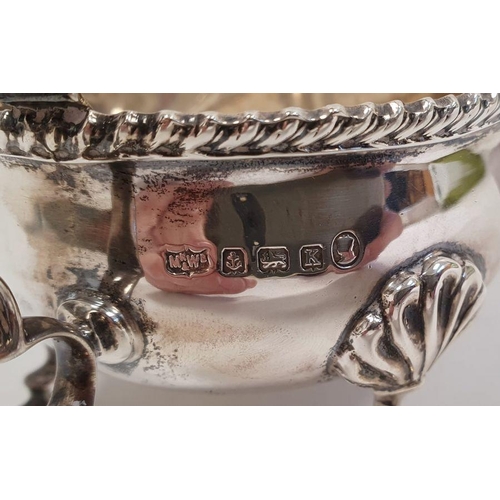 270 - Victorian silver sauceboat, Birmingham 1859, maker Mappin & Webb, 6ozt approx.