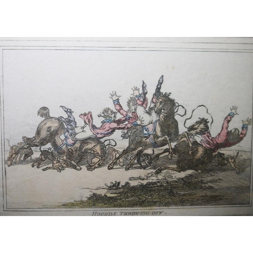 322 - James Gillray (1756-1815) after Brownlow North 
 Set of four engravings 
 