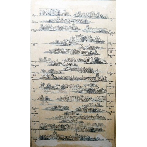 325 - Two maps of Herefordshire, a strip map 'The Road from London to Holyhead' and a map published 1799 b... 