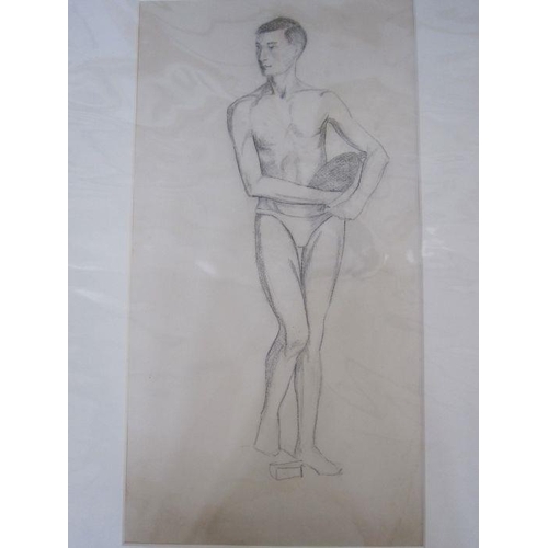 345a - Frances Mary Towers (early 20th century school)
 Pencil, charcoal and wash 
 Various studies to incl... 