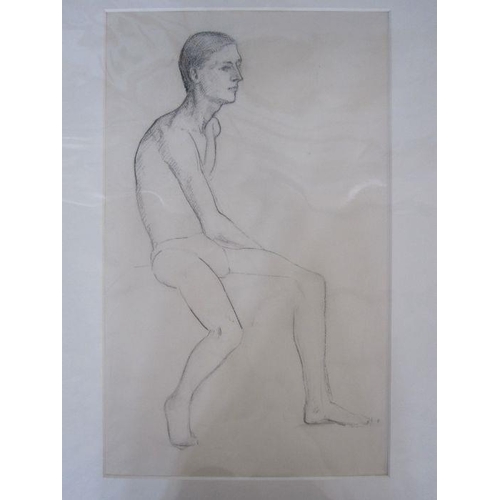 345a - Frances Mary Towers (early 20th century school)
 Pencil, charcoal and wash 
 Various studies to incl... 