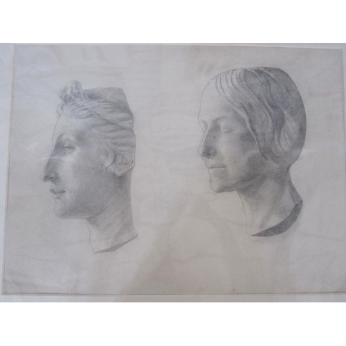 345 - Frances Mary Towers (active 1914-1918) (early 20th century school)
 Pencil and charcoal
 Various stu... 