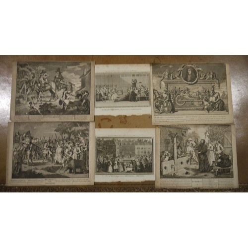 347 - Various unframed engravings for Dr Hurd's Ceremonies and Customs of All Nations and Religious Rights... 