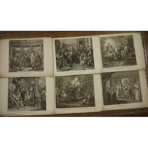 348 - Charles Antoine Coypel (1694-1752) Various unframed engravings published by G Vander Gucht, Bloomsbu... 