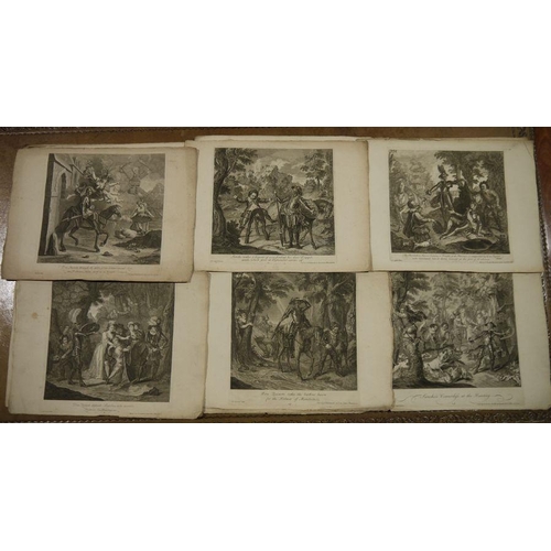 348 - Charles Antoine Coypel (1694-1752) Various unframed engravings published by G Vander Gucht, Bloomsbu... 