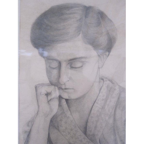 349 - Frances Mary Towers (early 20th century school) 
 Pencil and watercolour 
 Various studies, portrait... 