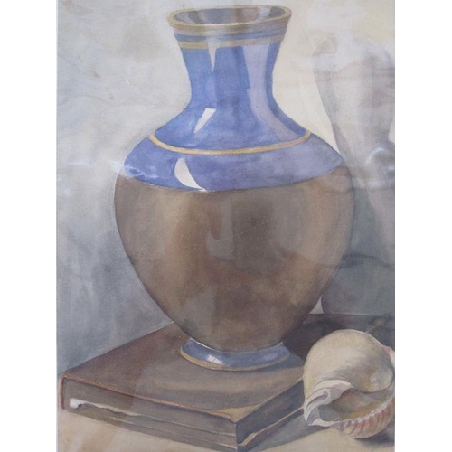 350 - Frances Mary Towers (early 20th century school) 
 Watercolours
 Various still life studies, wine bot... 