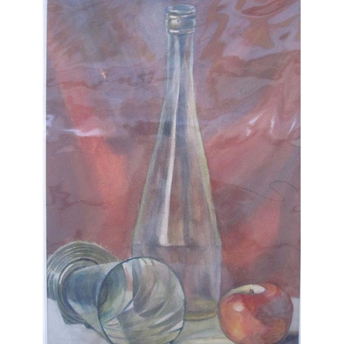 350 - Frances Mary Towers (early 20th century school) 
 Watercolours
 Various still life studies, wine bot... 