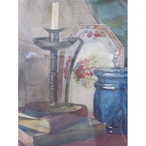 350 - Frances Mary Towers (early 20th century school) 
 Watercolours
 Various still life studies, wine bot... 