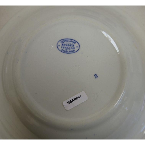 9 - Mixed blue and white to include Spode, Royal Cauldon, Masons, etc