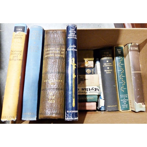 1004 - Quantity of volumes to include fishing, gardening, history, collecting, biographies, art etc. (5 box... 