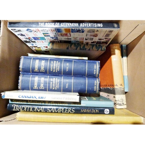 1004 - Quantity of volumes to include fishing, gardening, history, collecting, biographies, art etc. (5 box... 