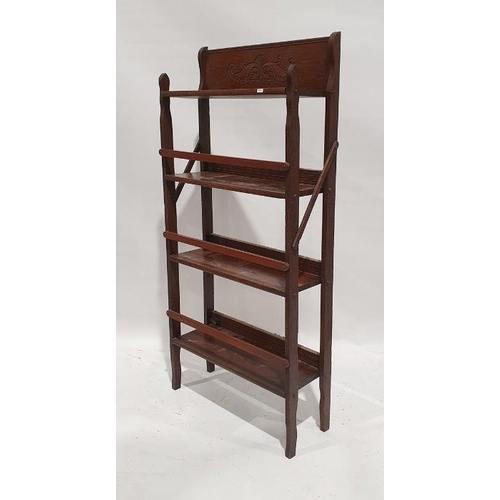 1224 - 20th century oak open bookcase