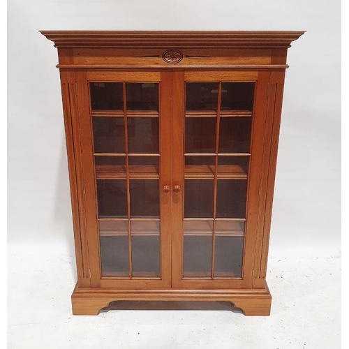 1239 - Modern 20th century oak glazed bookcase