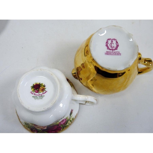 28 - Royal Albert 'Old Country Roses' part tea service to include six teacups and saucers, cream jug, sid... 