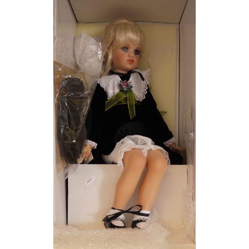 324 - Jan McLean designs collector's doll 'Rose' no. 125/3500, boxed, Jan McLean designs collectors doll '... 