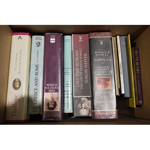 1000 - Assorted volumes to include Winston Churchill, militaria, travel, poetry (6 boxes)