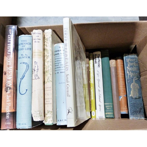 1004 - Quantity of volumes to include fishing, gardening, history, collecting, biographies, art etc. (5 box... 