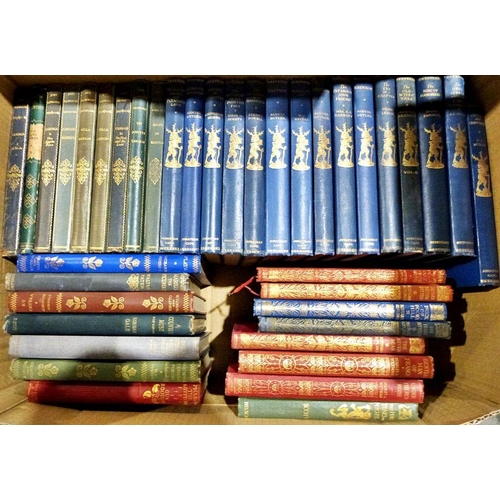 1023A - Quantity of The Travellers Library, blue cloth, gilt titles to backstrip, various volumes The Phoeni... 