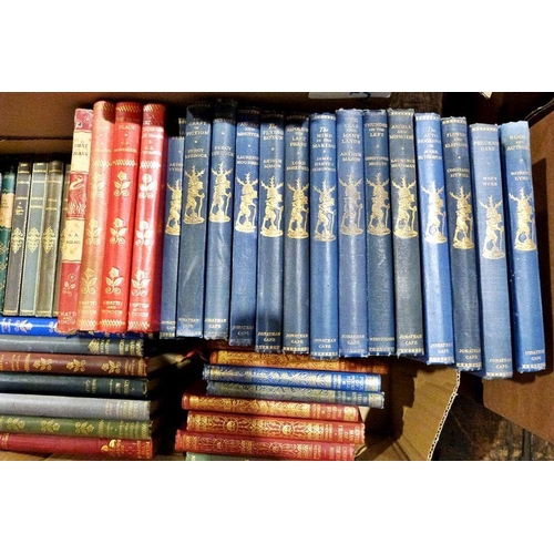 1023A - Quantity of The Travellers Library, blue cloth, gilt titles to backstrip, various volumes The Phoeni... 