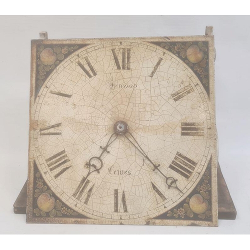 1068 - 30-hour longcase movement as a bracket clock, a painted 11