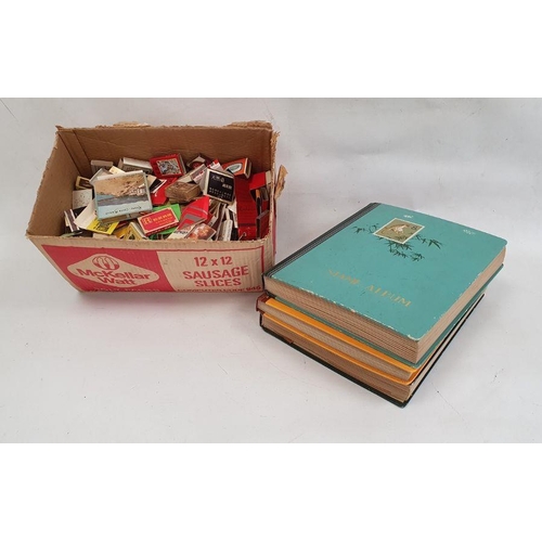 108 - Collection of matchboxes comprising three albums and a box of loose matchboxes