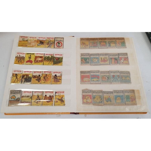 108 - Collection of matchboxes comprising three albums and a box of loose matchboxes