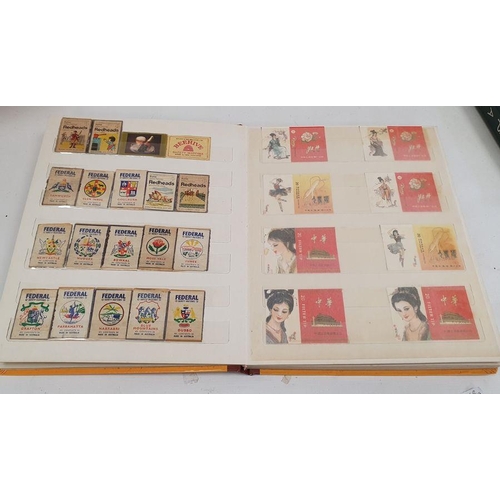 108 - Collection of matchboxes comprising three albums and a box of loose matchboxes