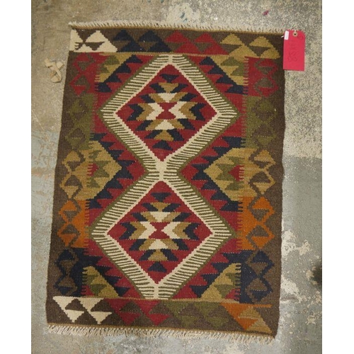 1087 - Maimana kilim, 85cm x 61cm