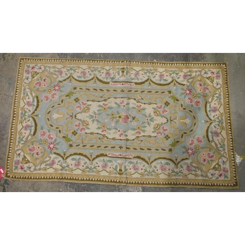 1093 - Kashmiri hand stitch wool chain, 132cm x 74cm