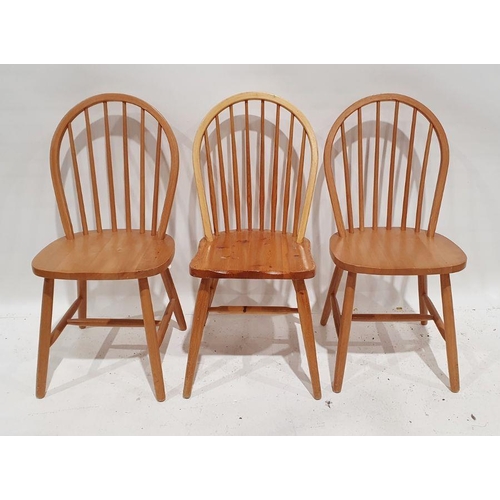 1105 - Three modern assorted stickback chairs (3)