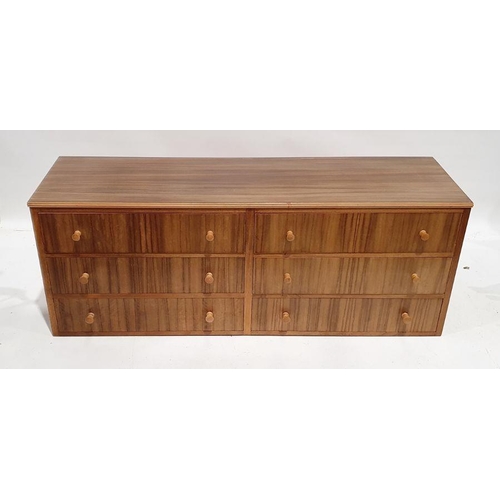 1117 - Mid century modern Hodgkinsons of Warrington suite of furniture to include chest of three drawers, c... 