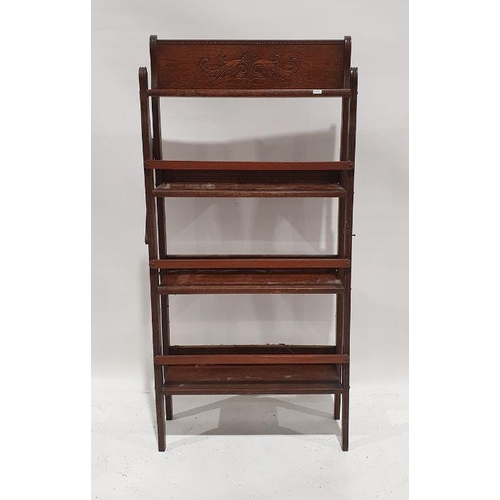 1224 - 20th century oak open bookcase