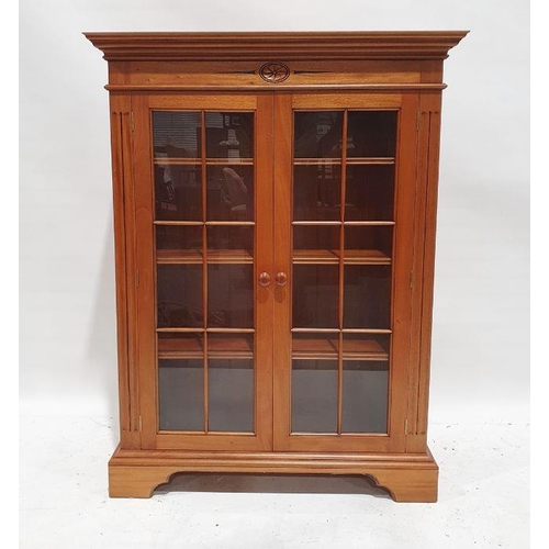 1239 - Modern 20th century oak glazed bookcase