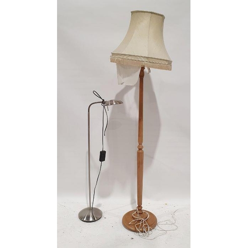 1265 - Modern standard lamp, together with one further lamp (2)