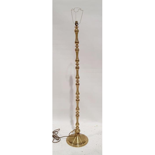 1276 - Modern brass standard lamp