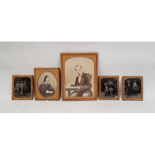 159 - Three early 20th century glass plate photographs of scenes from a family holiday in Whitby and two o... 