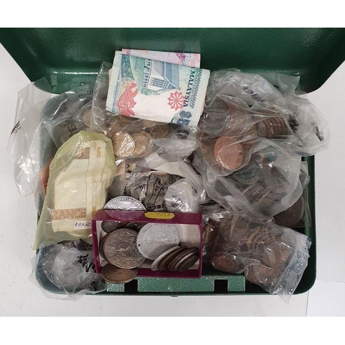 160 - Quantity of British and foreign coins and medals, etc