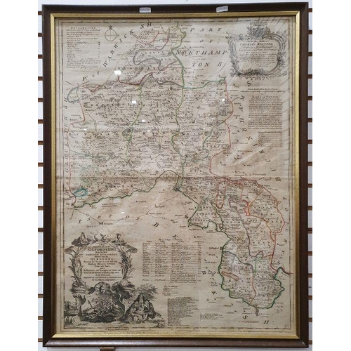 180 - 18th century hand-coloured map of Oxfordshire by Thomas Kitchin, 71cm x 53cm