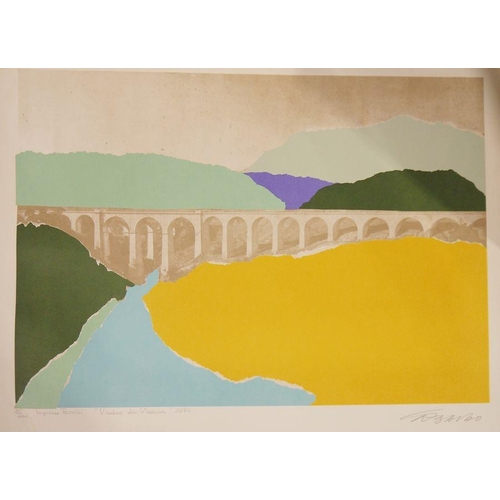 182 - Enrico Paulucci (Italian 1901-1999) Limited edition colour lithograph 