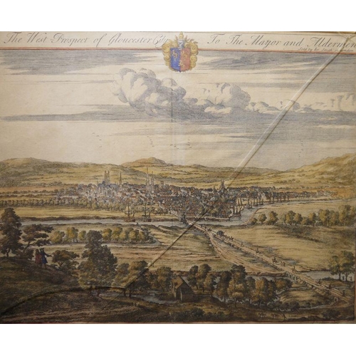 196 - Johannes Kip (Dutch 1652-1722)
 Handcoloured engraving 
 