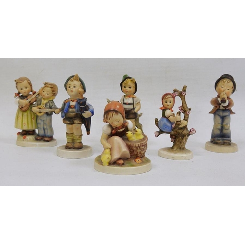 2 - Six Hummel bisque figures of children (6)